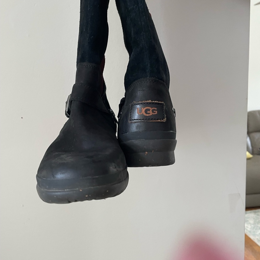 UGG black suede boots